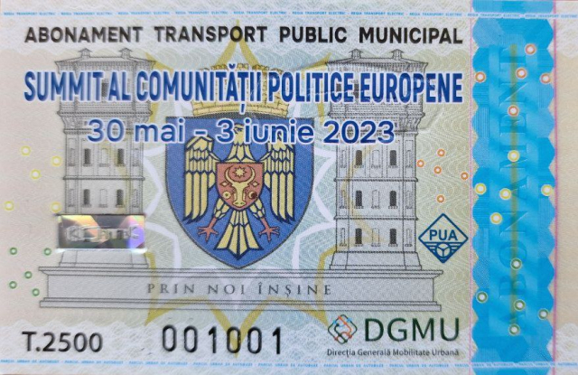 Abonamente gratuite pentru transport, emise de Primăria Chișinău pentru invitații la Summit-ul Comunității Politice Europene 